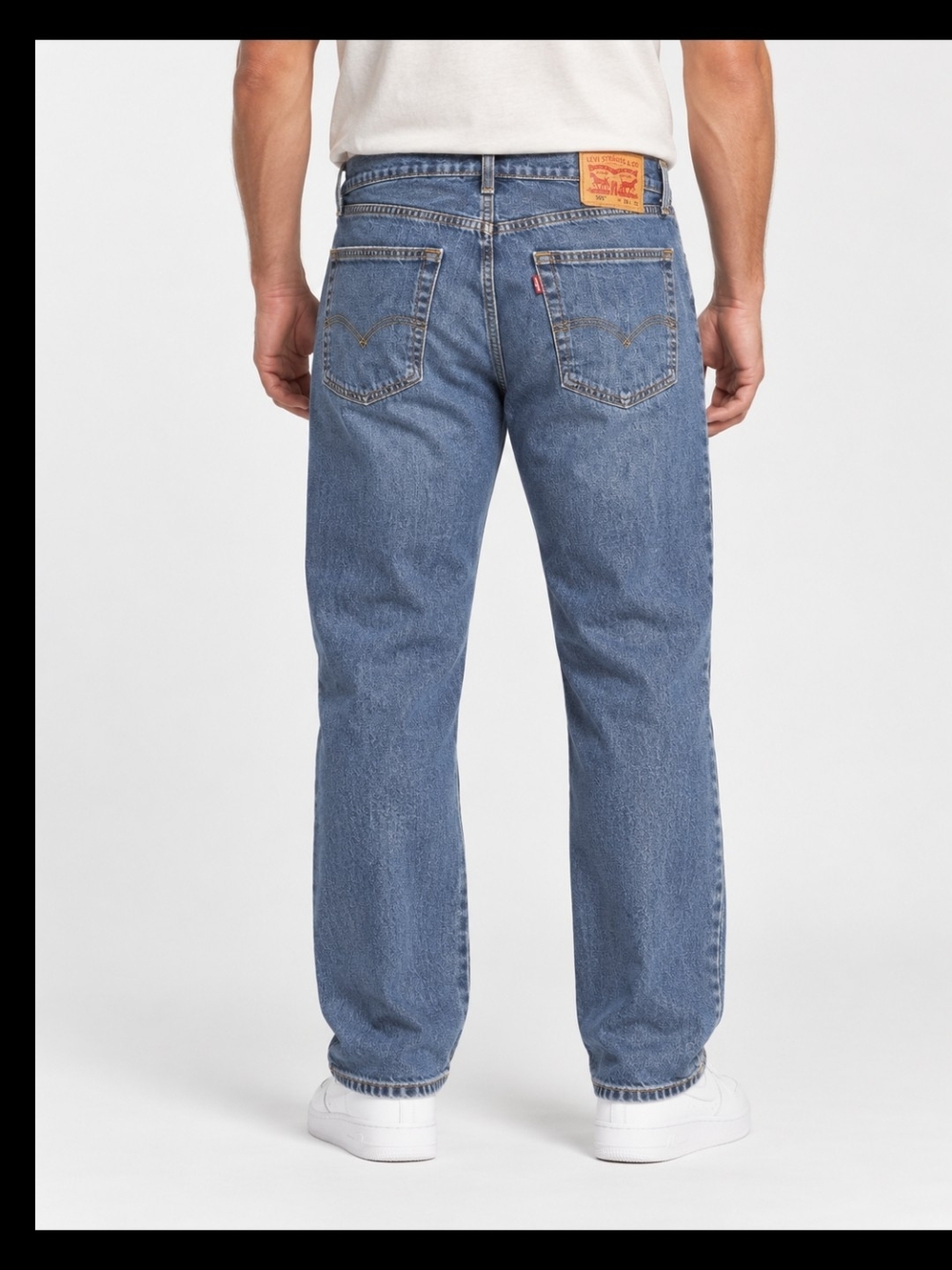 Levi's Relaxed Straight Jeans in Classic Blue Denim 36x32
